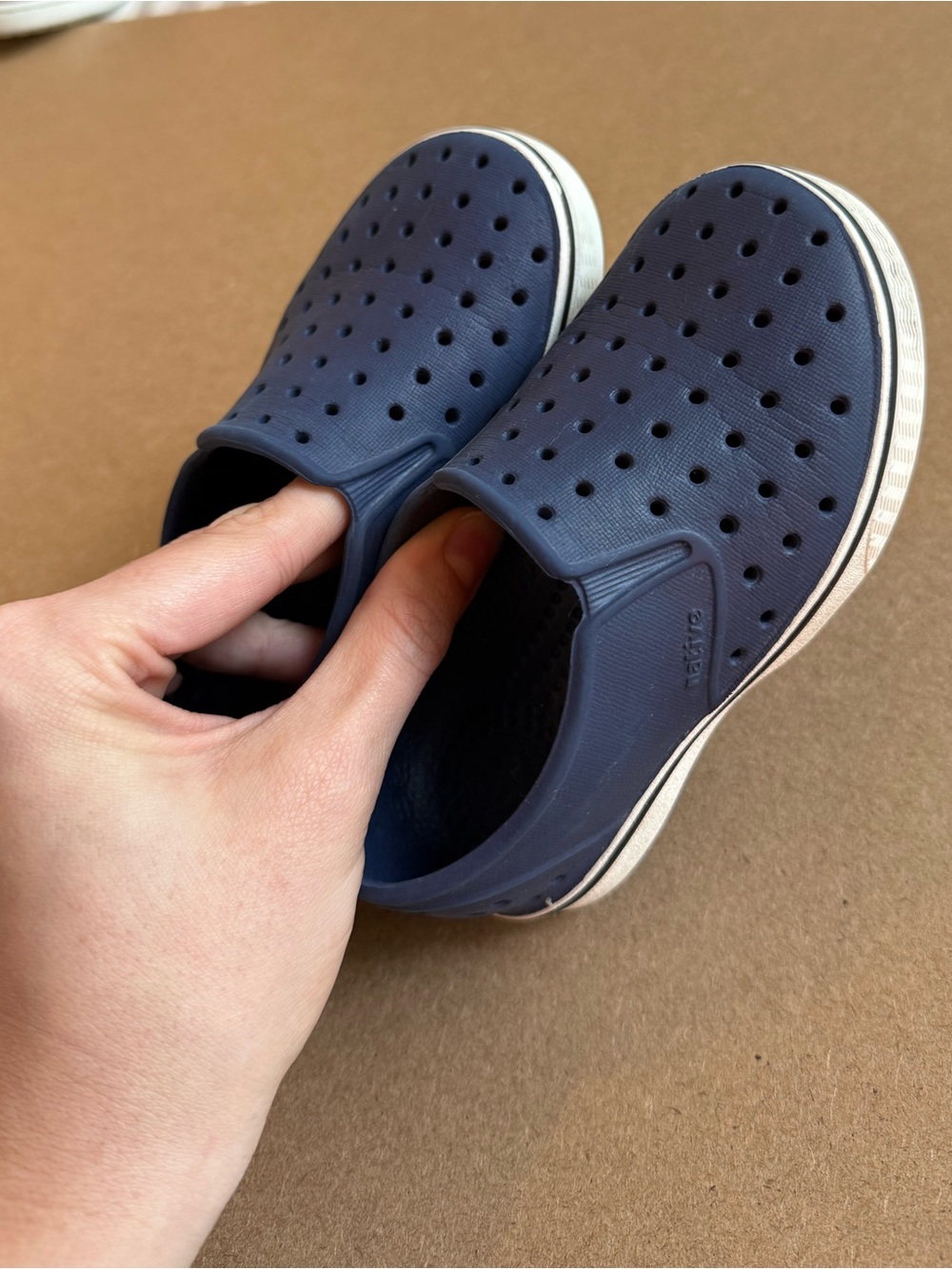 Native- toddler shoes, navy blue